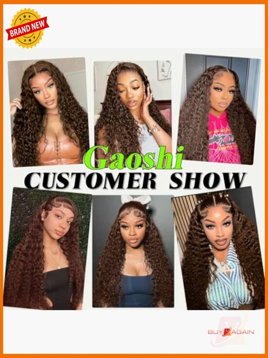 13x6 Lace Front Wig Human Hair Deep Wave Curly 200% Density Glueless 24 Inch